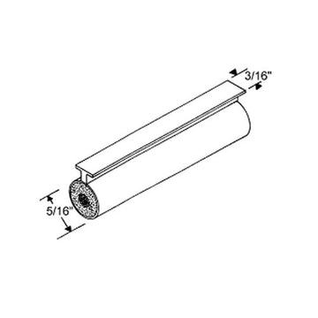 SLIDE IN T-SLOT 5/16 BULB, 3/16 SLIDE ON - WHITE